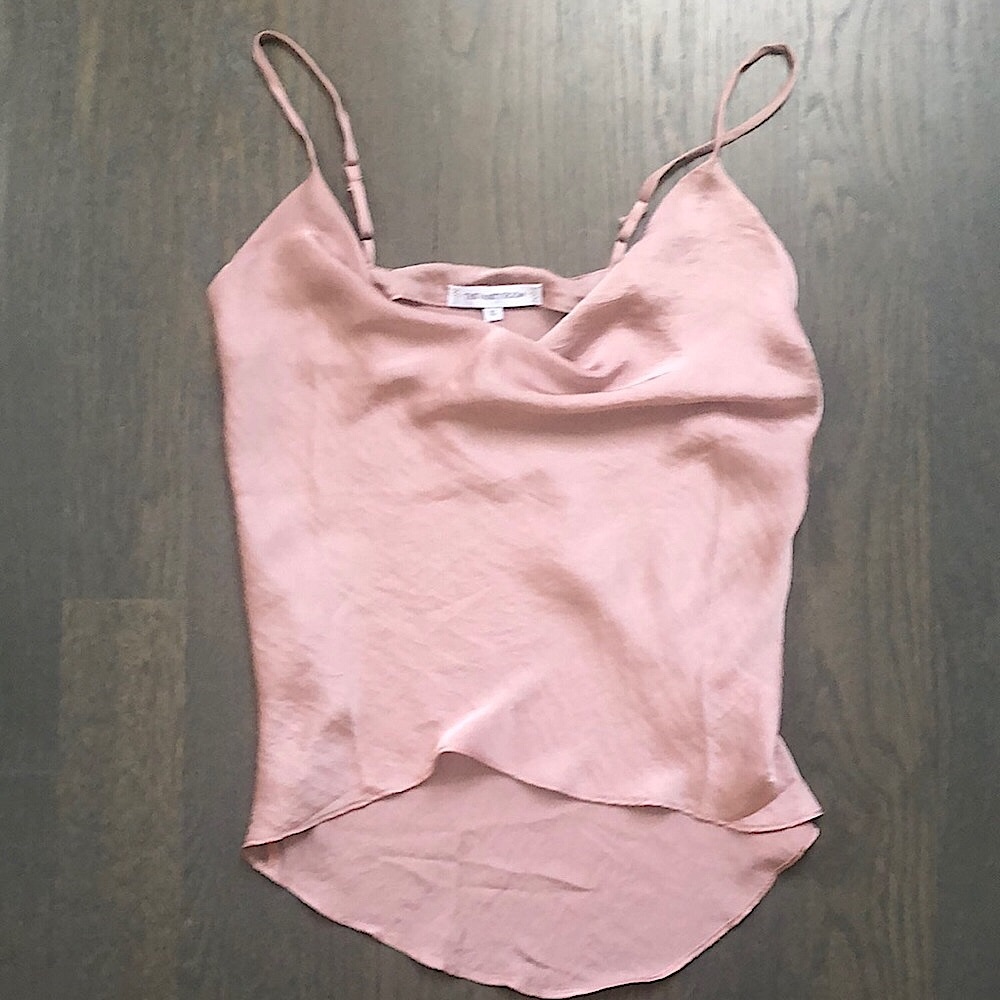 The Vanity Room Mauve Tank Spaghetti Strap Tank Top Size xs NWT